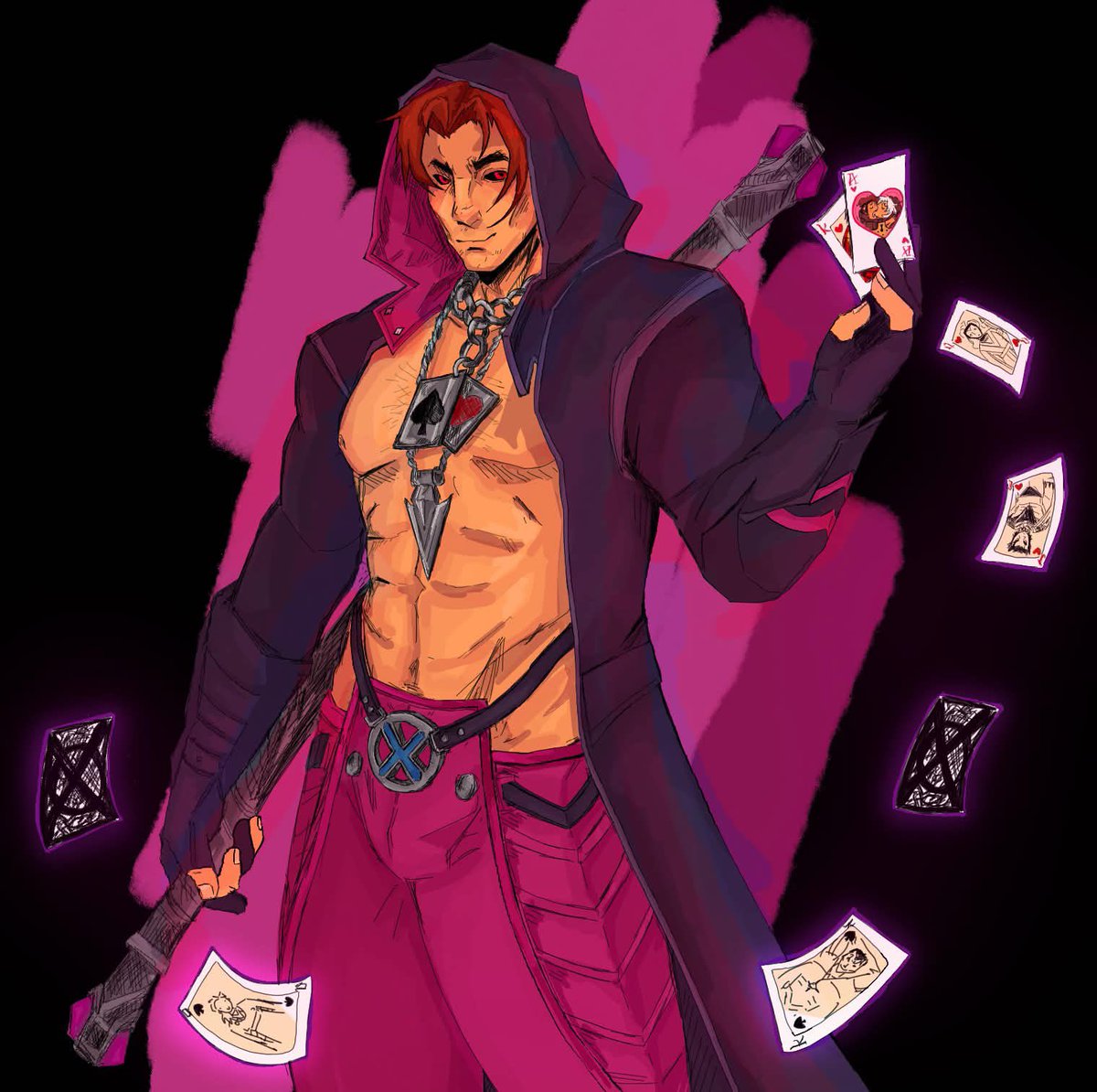 soupyfisho's tweet photo. gambit 👍👍👍

#gambit #marvelrivals #xmen https://t.co/SaK2HvBiN8