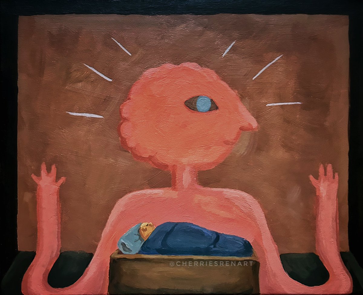 cherriesren's tweet photo. old prismo painting https://t.co/ib6uG8Tidf