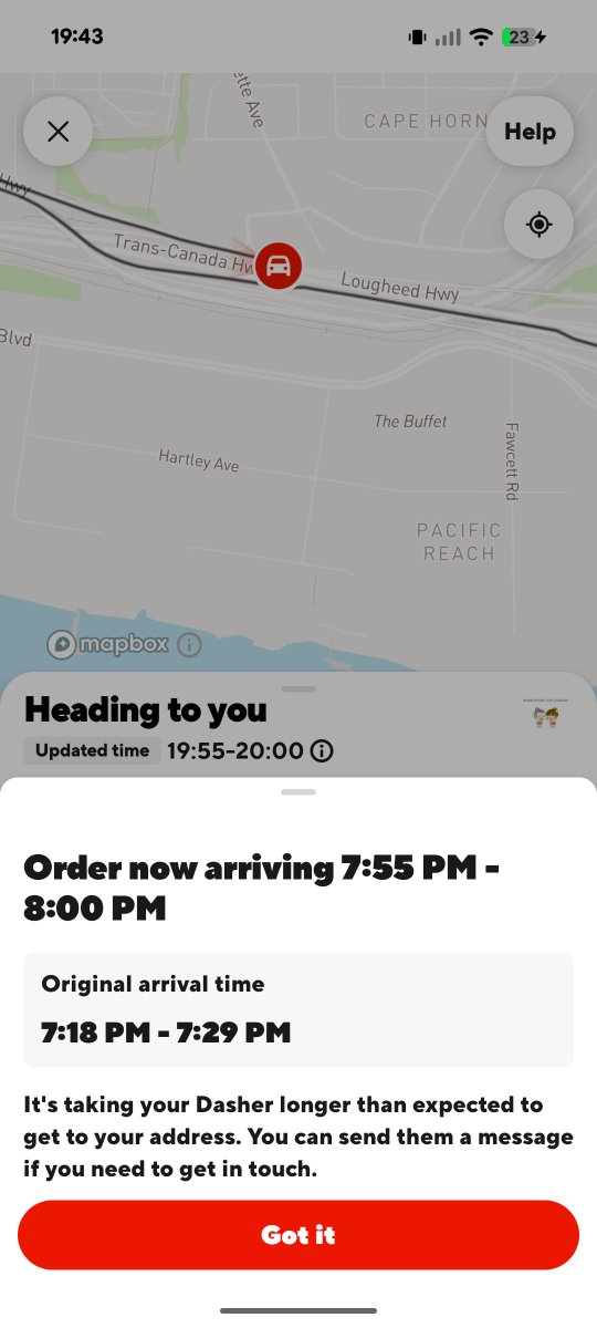 InmentoRiku's tweet photo. @DoorDash_Help @DoorDash @doordashcanada 

So my order was almost an hour late, and the most you could do was 12 dollars in credit. For an 80+ dollar order? Unacceptable. https://t.co/swCnCaCdZh