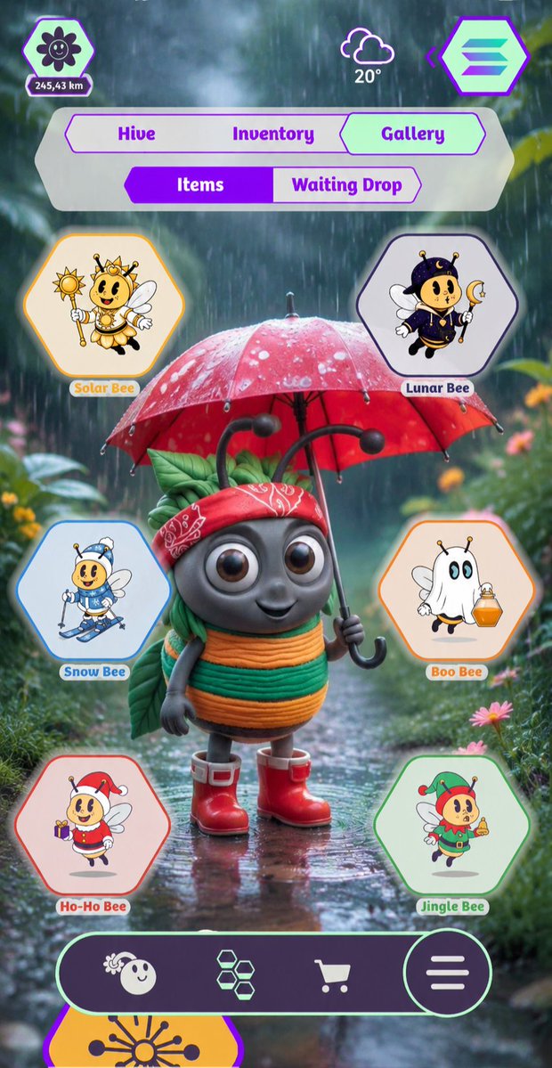 OffStringer's tweet photo. @The_Life_Bomb next gen #Move2Earn has been building a lot these last few weeks.
So many new features we didn't even know would come!
What can they come up with next?
Baby bees impacting weather widget? Well that would bee just crazy ๐
What insane feature would you love? https://t.co/4sYzeggFGa
