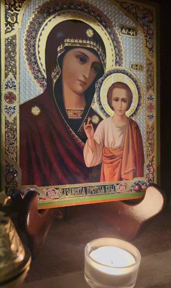 C2Antiquity's tweet photo. @IndianaBrunner In thee O Mother of God I place all my hope, keep me under thy protection ☦️ https://t.co/GcVk09bBaI
