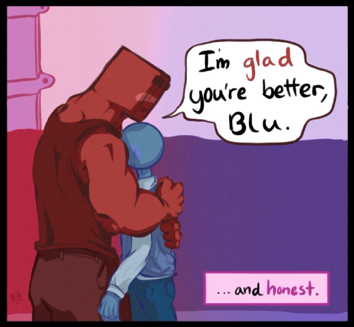 KellyArtisticc's tweet photo. (4/6) of my mini #blett comicccc ehehehhe look at them enjoying themselves… Blu especially👀✨ https://t.co/Iqf937tSqe