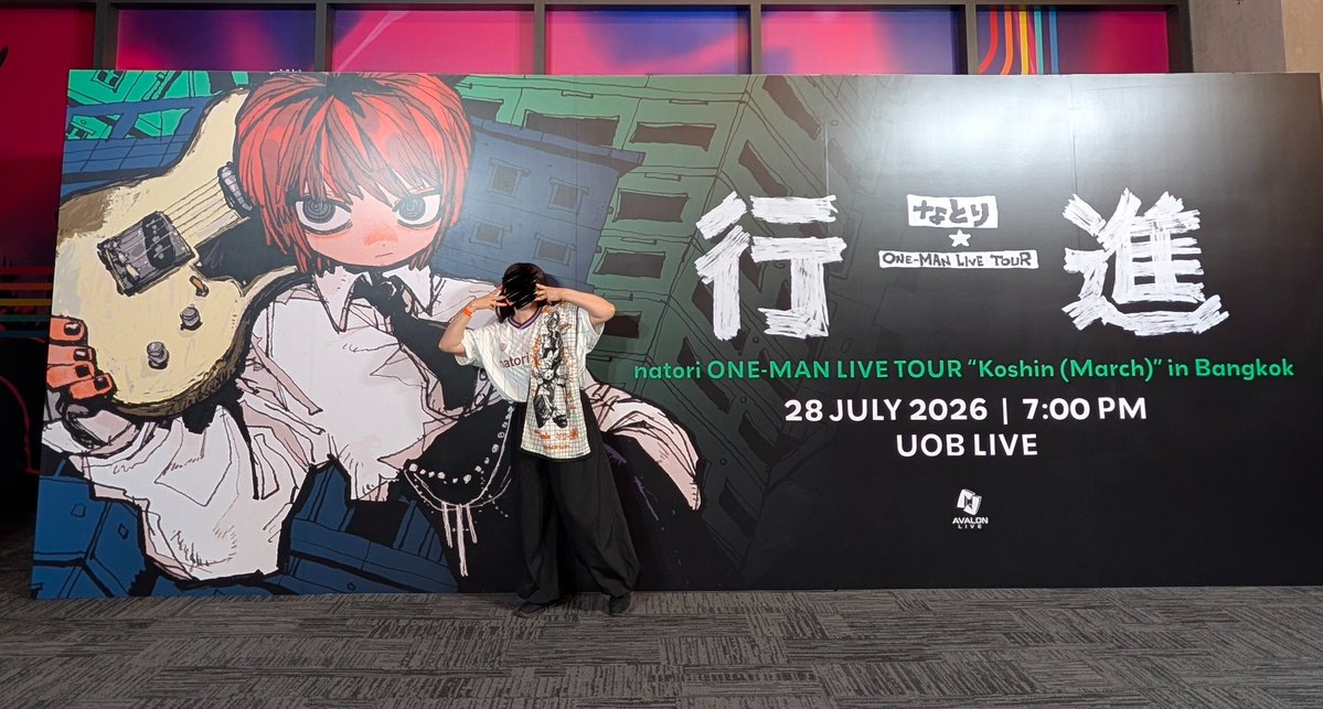 12raindrop's tweet photo. バンコク公演アツすぎた！！！
タイの人の熱量やばい！なんかもうずっと歌ってるか叫んでる🤣
なとりさん「歌えますか」って序盤言ってたけど全然言われる前から歌ってる歌ってる！ってなった🤣
声量すごすぎて途中なとりさん「ずっとすごいな」って言ってて笑った🤣🤣🤣
#なとり_行進
#natoriBKK2026 https://t.co/KXYvUNfxw2