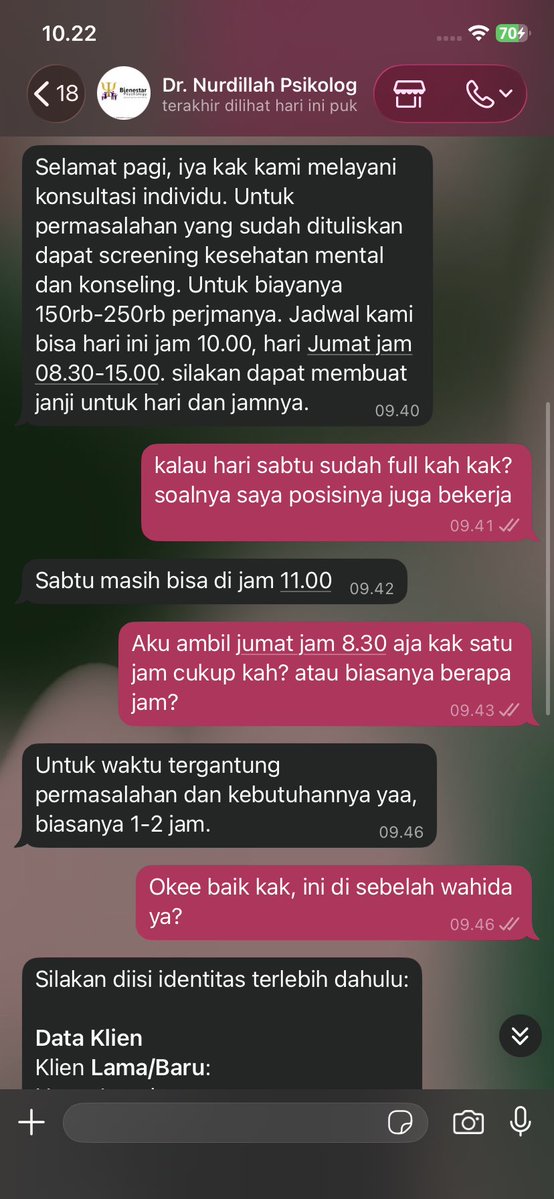 682forlife's tweet photo. guys gw udah berani booking psikolog hehe lelah soalnya https://t.co/tHYiaGRxM9