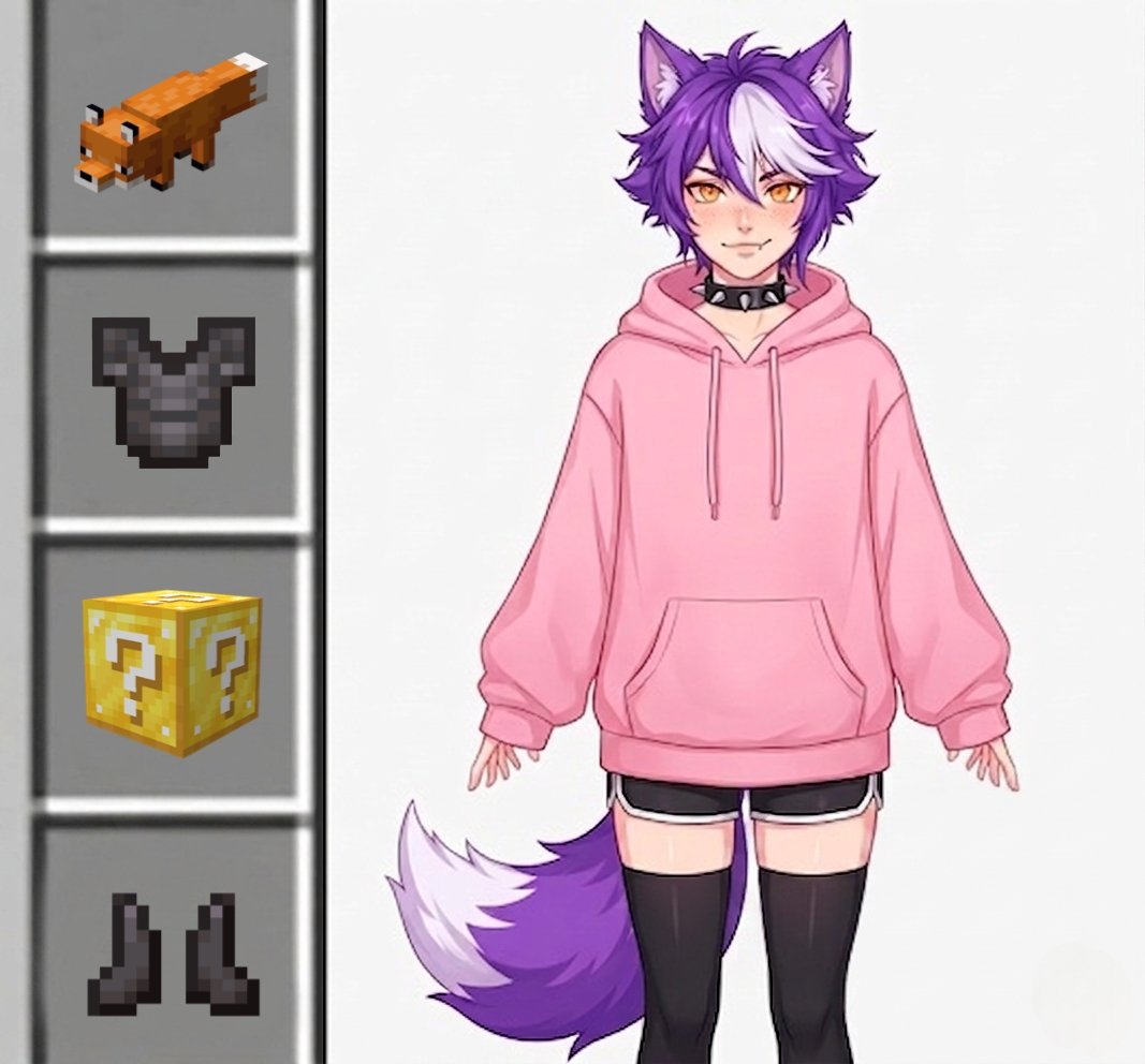 uootiVT's tweet photo. A femboy a day, keeps the Herobrine away

#femboy #vtuber https://t.co/x7KIG22FeB
