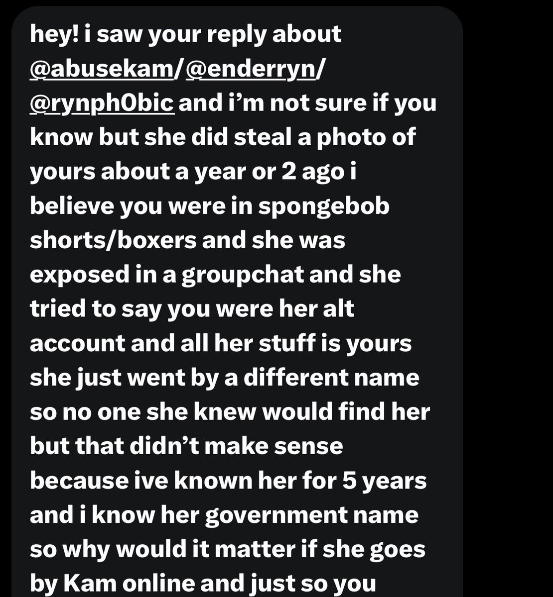 u3mmajean's tweet photo. @sublmnallll Just wanna add to this that apparently this person also tried to steal my content and claim it as their own at one point https://t.co/ZCsb0TXMAt