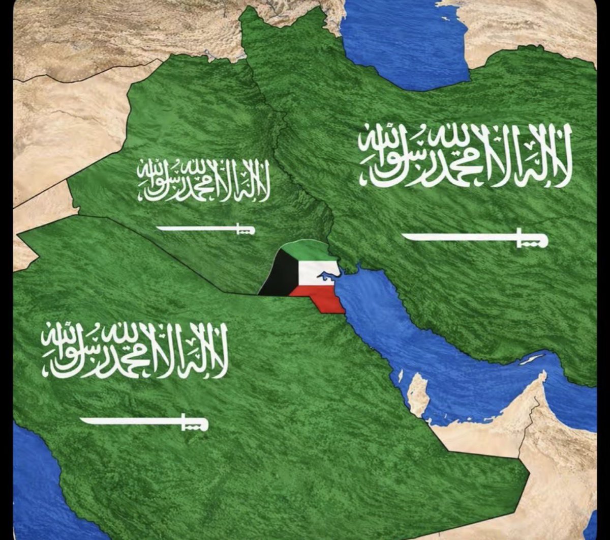 AboThamer_KWT's tweet photo. لو حدودنا كانت جذي الدنيا بخير https://t.co/AYrkMe4PZc