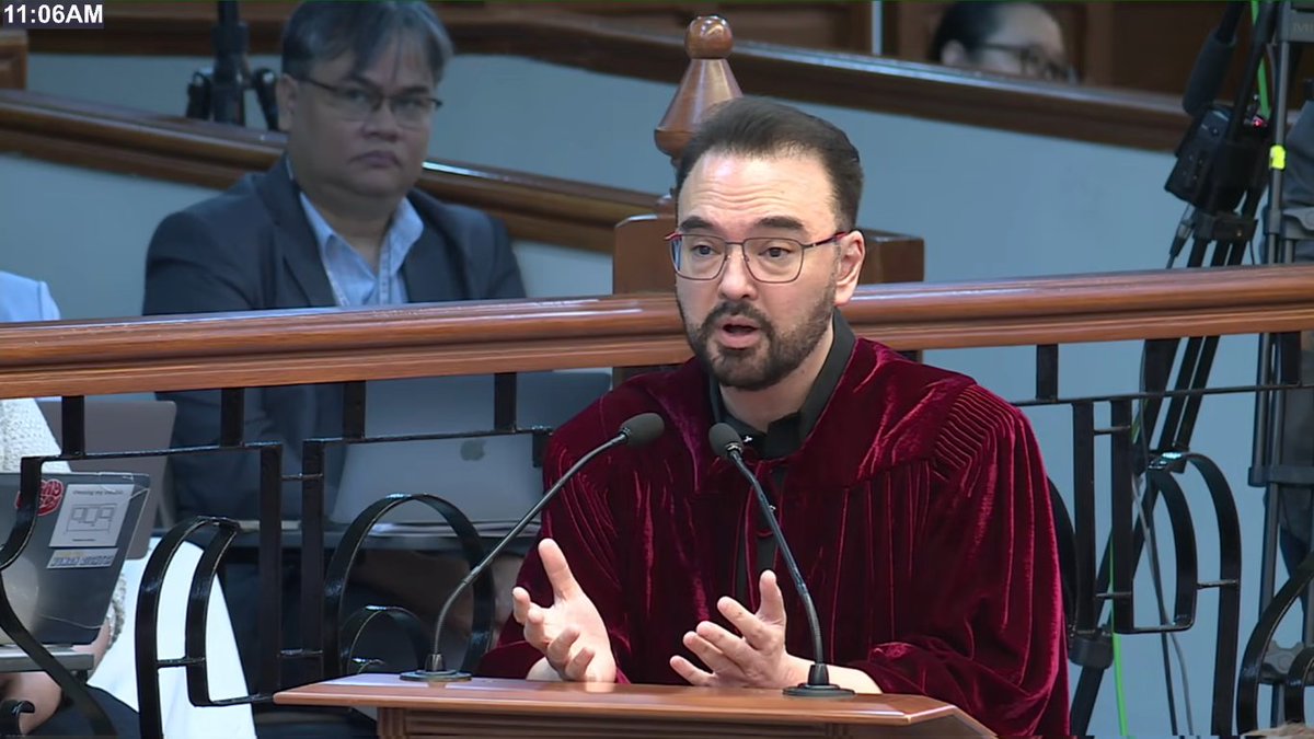 ABSCBNNews's tweet photo. "JUST BECAUSE IT'S UNUSUAL, IT DOESN'T MEAN IT'S ILLEGAL"

Senator-judge Alan Peter Cayetano says that the encashment of the Office of the Vice President's P125-million confidential funds, which totaled half a billion in four cheques, may be "unusual," but it does not mean it's illegal.

Cayetano cited his experience in similar transactions during his term as DFA secretary. #VPOnTrial