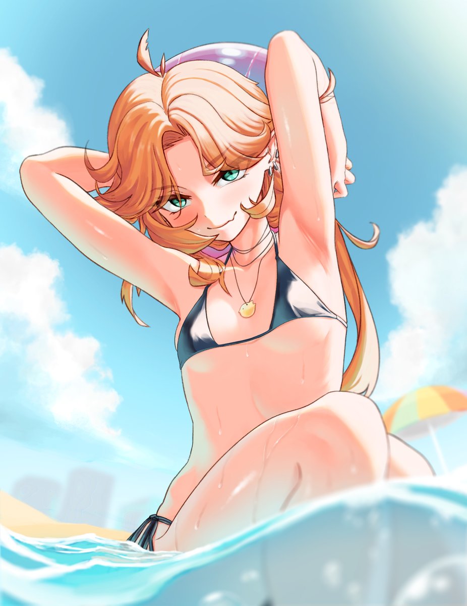 lemongrubbz's tweet photo. Doki Summer!🫠🏖️

#Dokigallery https://t.co/m0CEjqEEit