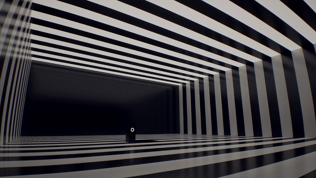 MagicVanGames's tweet photo. Can black and white alone create an unsettling space? #indiegame #indiedev #gamedev #gameart #screenshots #blackwalls https://t.co/izDWU1gLV5
