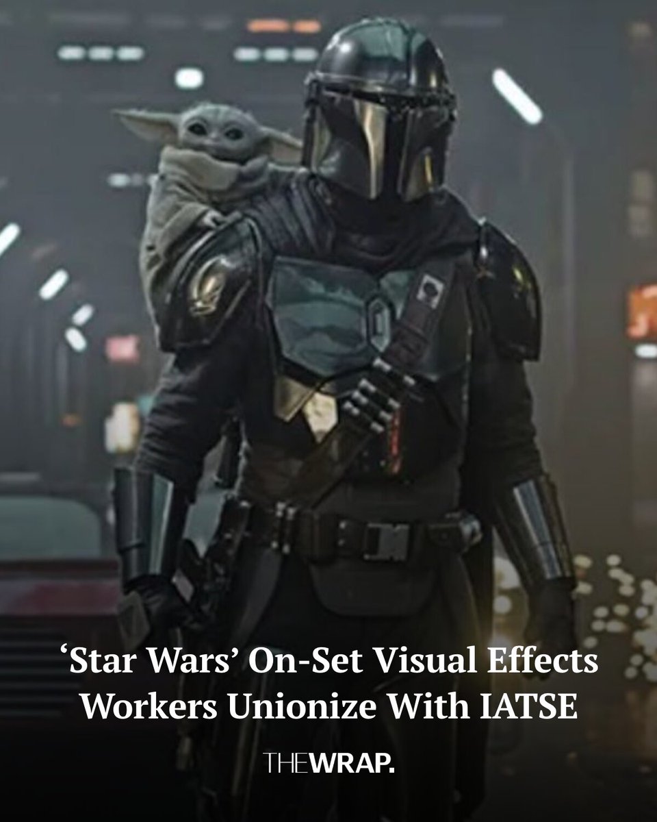 TheWrap's tweet photo. Visual effects workers behind major "Star Wars" productions have united under IATSE for collective bargaining.

“These workers help bring some of the most ambitious stories in entertainment to life, and they deserve a meaningful voice in shaping their working conditions,” IATSE International President Matthew D. Loeb said.

Read more: https://t.co/p8M6nmRSEJ