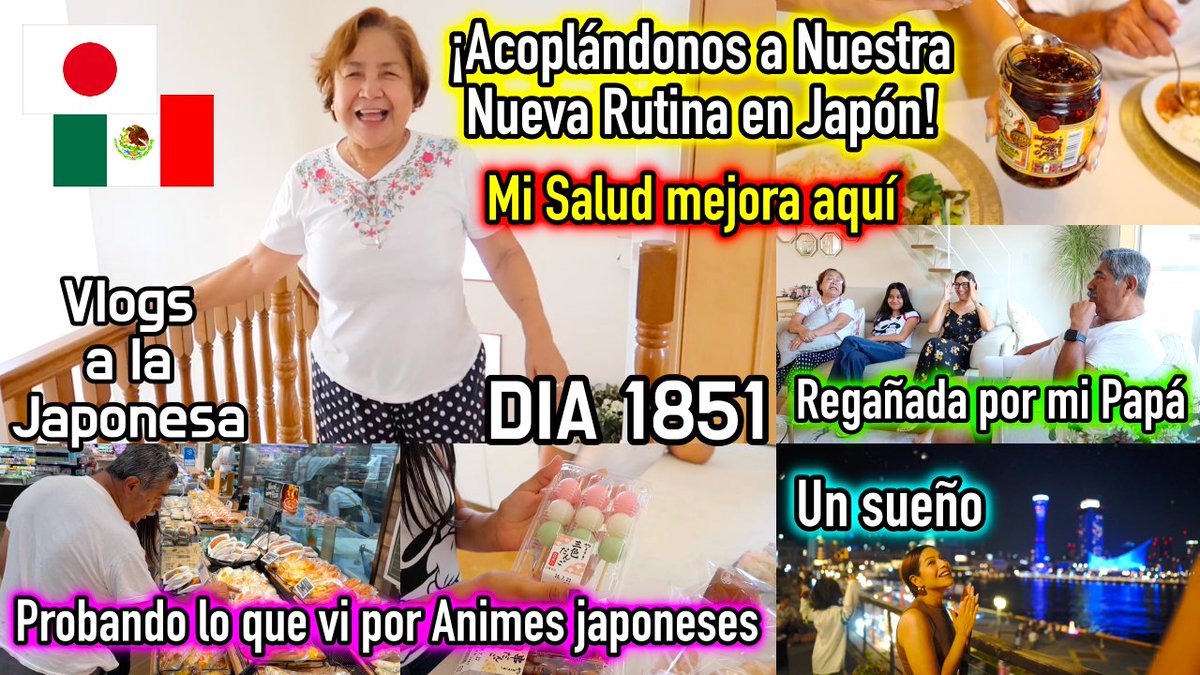 SanRuti's tweet photo. Hola, hoy también tengo Video para Ustedes en el Canal, gracias amigos por ser tan pacientes, los amo ❤️

✨¡Nueva Rutina en Familia! 🇲🇽🇯🇵 + SUPER MERCADO JAPONÉS lo vi en Anime 🤩 JAPÓN - Ruthi San ♡✨

🔛 https://t.co/dE6dEQvw5L

#japon #vlogs #familia #mexicanos #japoneses https://t.co/OiUTw0tsbs