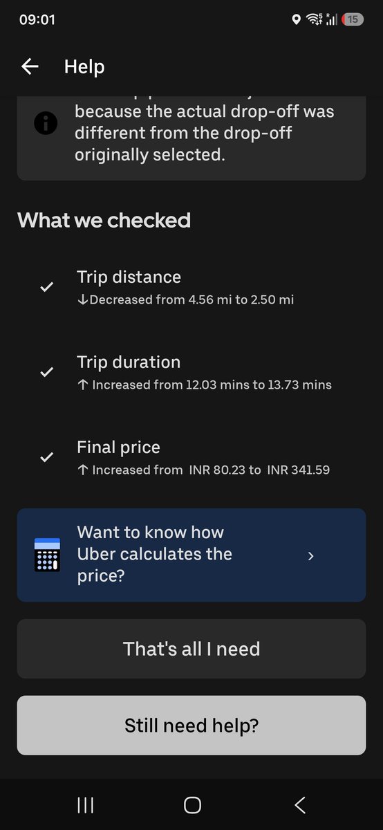 nyati_ji's tweet photo. @UberIN_Support can you explain this, why such a huge increase in price when there was no toll! Why am I not getting any help from you? Pathetic customer service experience from @Uber_India 
@jagograhakjago https://t.co/1blTpYOFjM