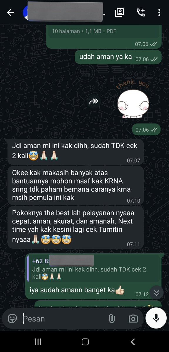 gusturnit's tweet photo. halo guys cek plagiasi turnitin no repository dan cek ai bisa disini yaa. file dijamin tidak tersimpan di database, aman untuk semua jenis file. ready jasa parafrase buat turunin plagiasi turnitin / ai nya juga🤩
#bealanjaㅤ https://t.co/ozqkNc8H5j