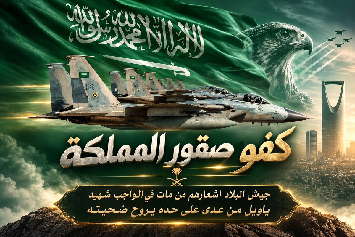 saud_media's tweet photo. #السعودية_خط_احمر
#السعودية_العظمى 
#السعوديه_العظمى 

جيش البلاد اشعارهم من مات في الواجب شهيد 

ياويل من عدى على حده يروح ضحيته 
🫡 https://t.co/PThItFdUXC