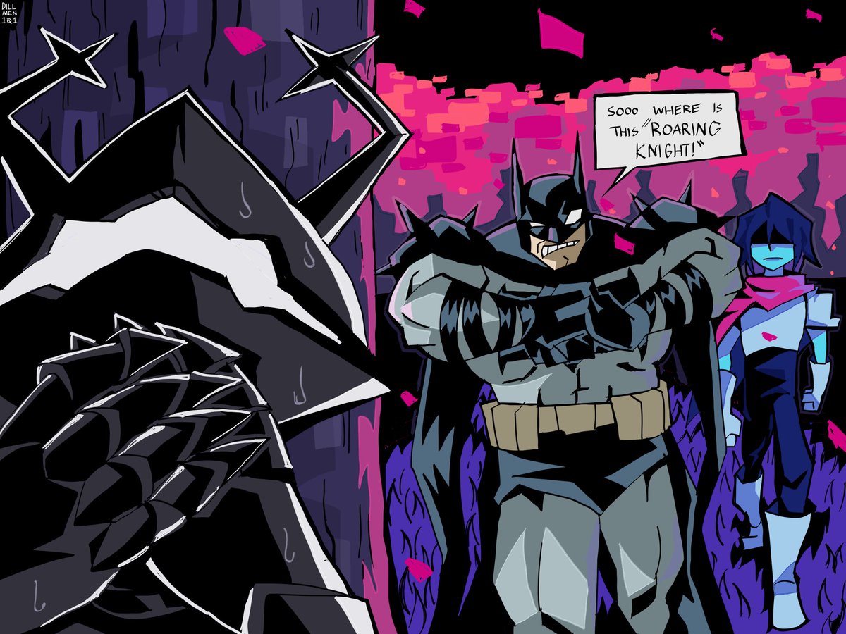 dillfem101's tweet photo. ABSOLUTE Batman in Deltarune https://t.co/EnQFFMonsB