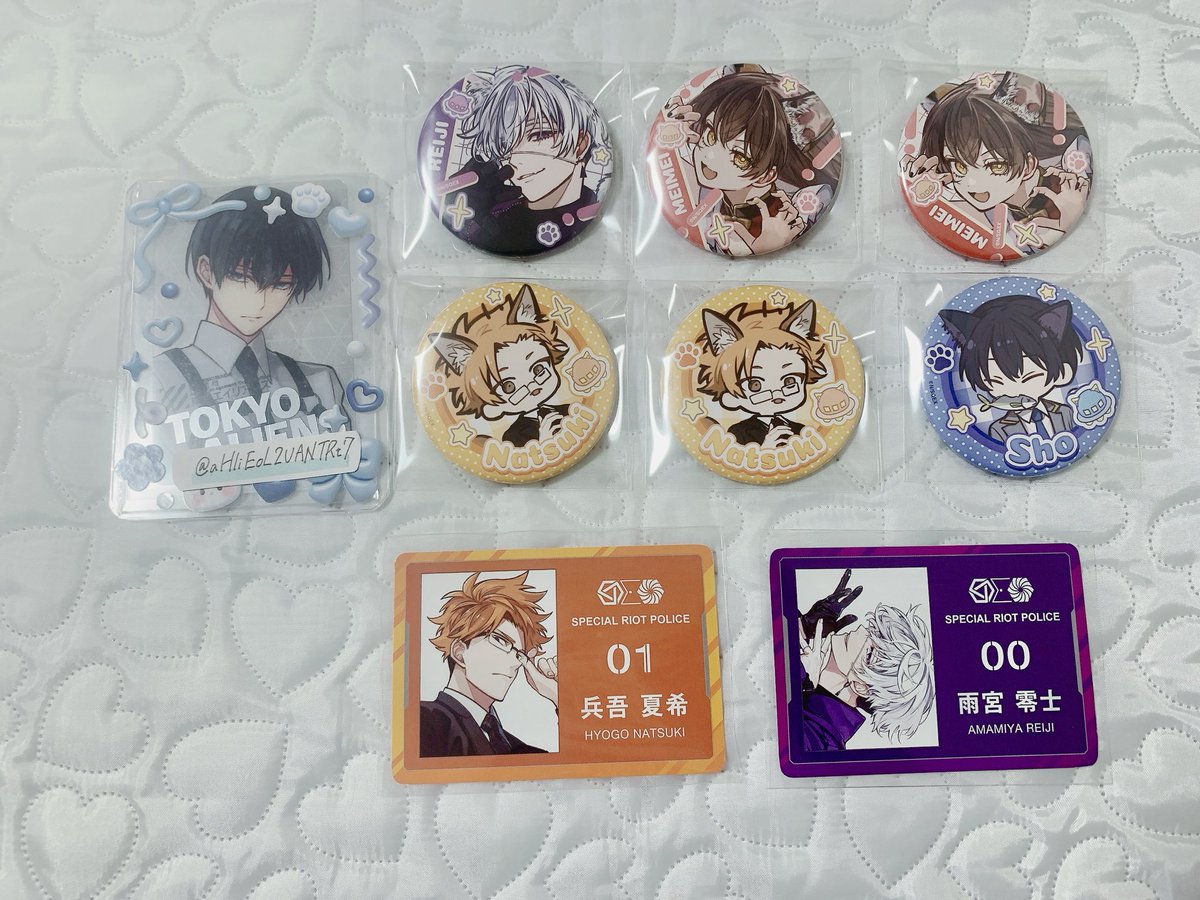 aHliEoL2UANTRt7's tweet photo. 【交換】東京エイリアンズ ねこっこ 缶バッジ アクスタ アクリルチャーム アクチャ 特典

譲)
缶バッジ:☆雨宮、兵吾2、☆天空橋、明明2
アクチャ:兵吾、明明
アクスタ:郡司、明明
特典:雨宮、兵吾

求)
缶バ・アクスタ:☆天空橋>憂炎
缶バッジは等身優先
アクチャ:憂炎
特典:天空橋

↓ https://t.co/CQui4qaK9S