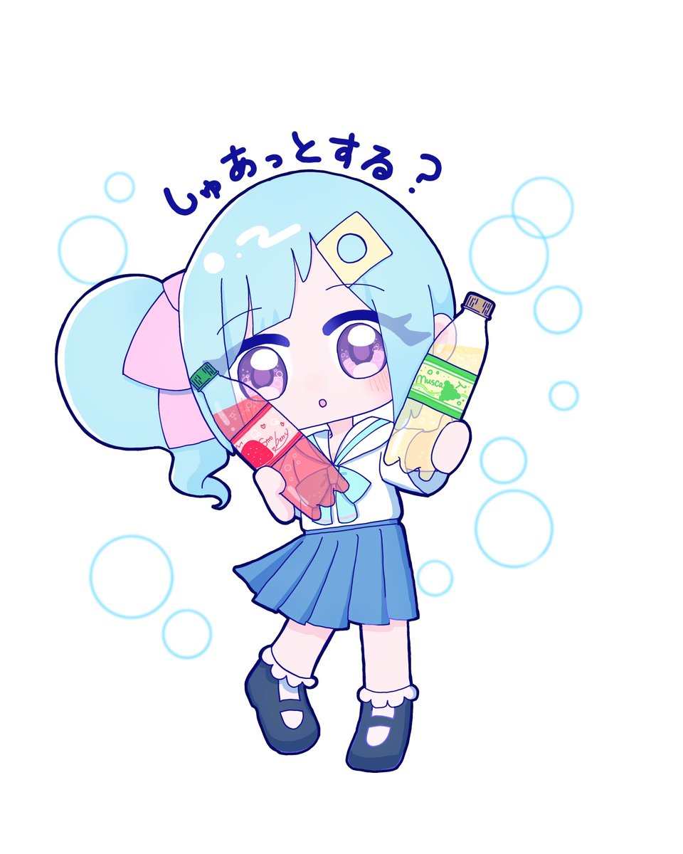shimishua's tweet photo. しゅあっとする？🫧

#しゅあしゅあツインズ🫧 
#イラスト #オリジナル #創作 #ミニキャラ #oc https://t.co/62t2UKylIS
