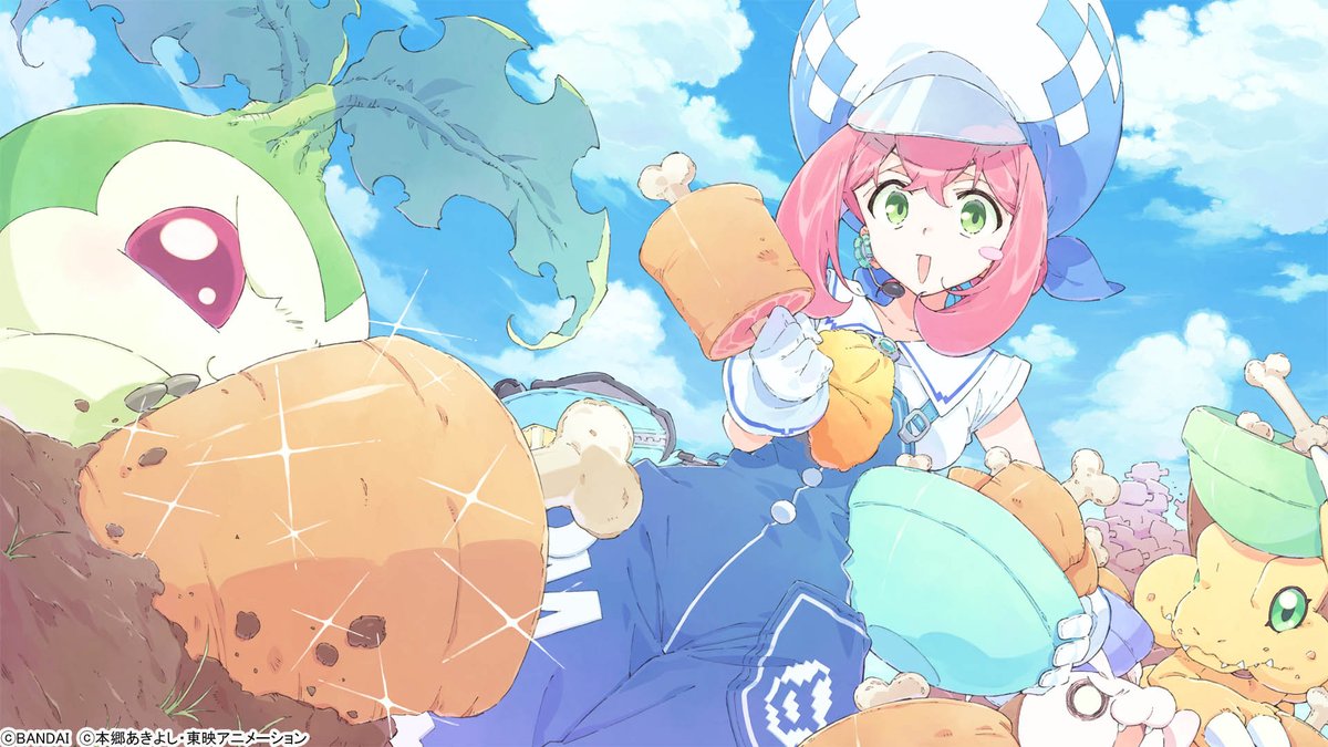 WithTheWill's tweet photo. The Digimon 29th Anniversary: Digimon &amp; Meat Themed Project begins with new art of Hina from @t_okada0430!

More at WtW- https://t.co/93FY5c1Y3v https://t.co/hYtZ83YLgd