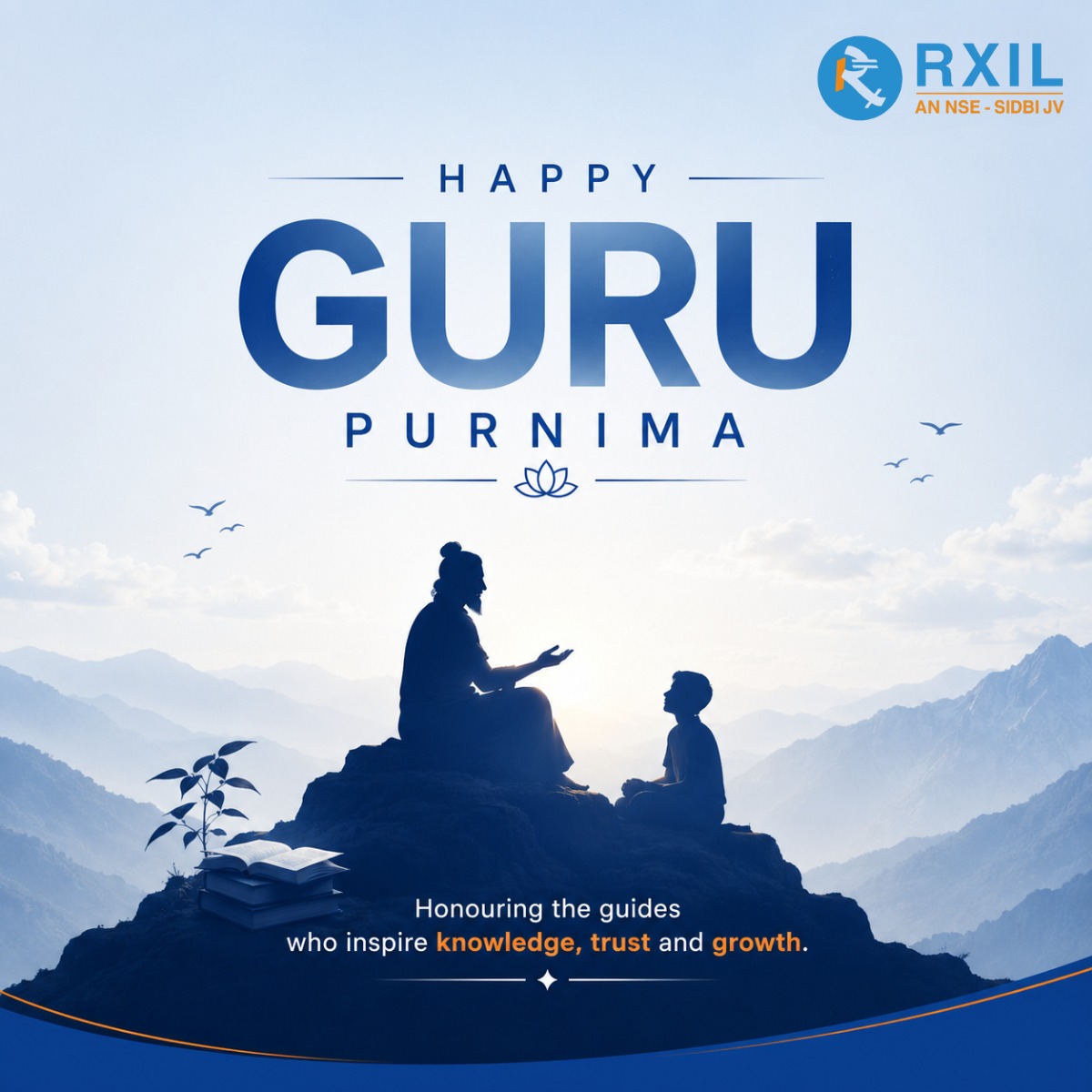 RXIL_TReDS's tweet photo. On this GuruPurnima, we thank every mentor, teacher, and guide who inspires learning, growth, and purpose.

At RXIL, we believe the right guidance empowers MSMEs to make informed decisions, build resilience, and achieve sustainable growth.

Happy Guru Purnima!

#RXIL #MSME https://t.co/mIarc467rD