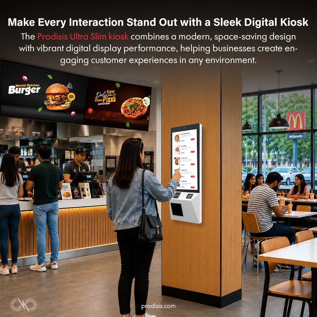 adroit_pty's tweet photo. Modern spaces deserve modern kiosks.
The Prodisis Ultra Slim kiosk delivers a sleek, space-saving digital experience perfect for wayfinding, promotions, check-ins, and customer engagement.
https://t.co/sBY67Df83E
#Prodisis #UltraSlim #DigitalKiosk #InteractiveKiosk #Digital https://t.co/EOtzUCeFb0