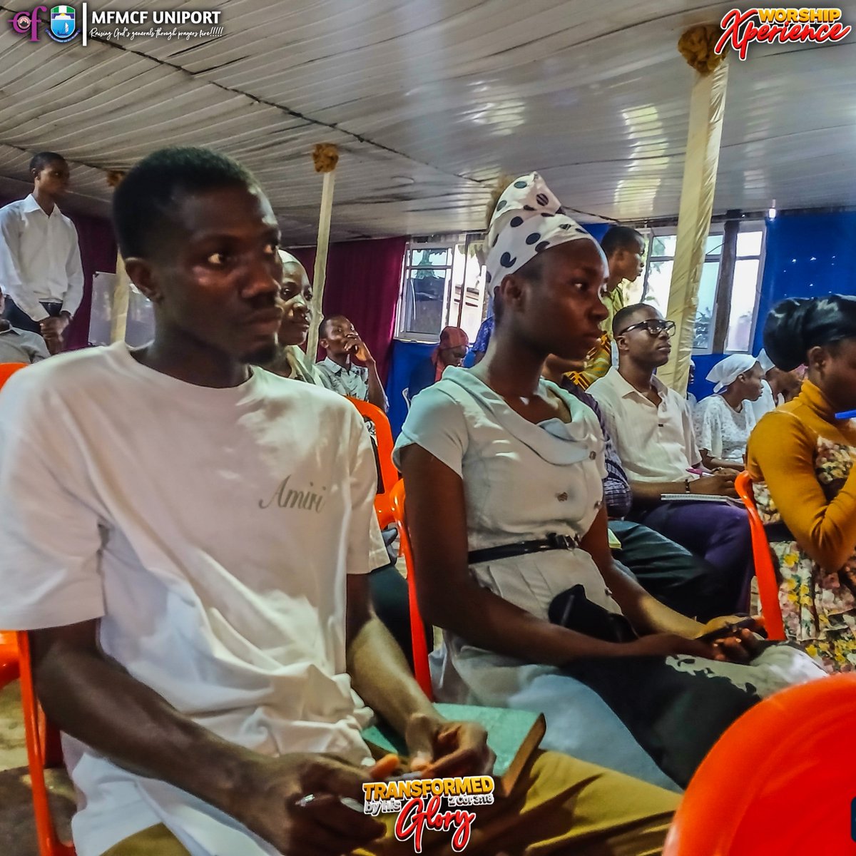 mfmcf_uniport's tweet photo. Now we bring you the highlights of WORSHIP XPERIENCE 2026🥳🥳

We had a theme exposition by our MD himself
"Your level of worship tells the level of respect you have for God"

#wx #mfmcf #transformedbyhisglory #anewdawn #newglory #mfmcf #uniport https://t.co/DpMQw1eXND