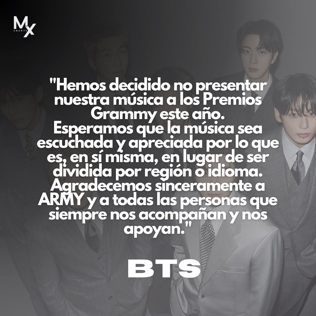 mxcharts's tweet photo. Utiliza las siguientes palabras clave: 

BTS WE ARE PROUD OF YOU
ARMY FOREVER WITH BTS
BTS PAVED THE WAY 
BTS BTS BTS 
#BTS_ARİRANG https://t.co/oRWmyKBwlx