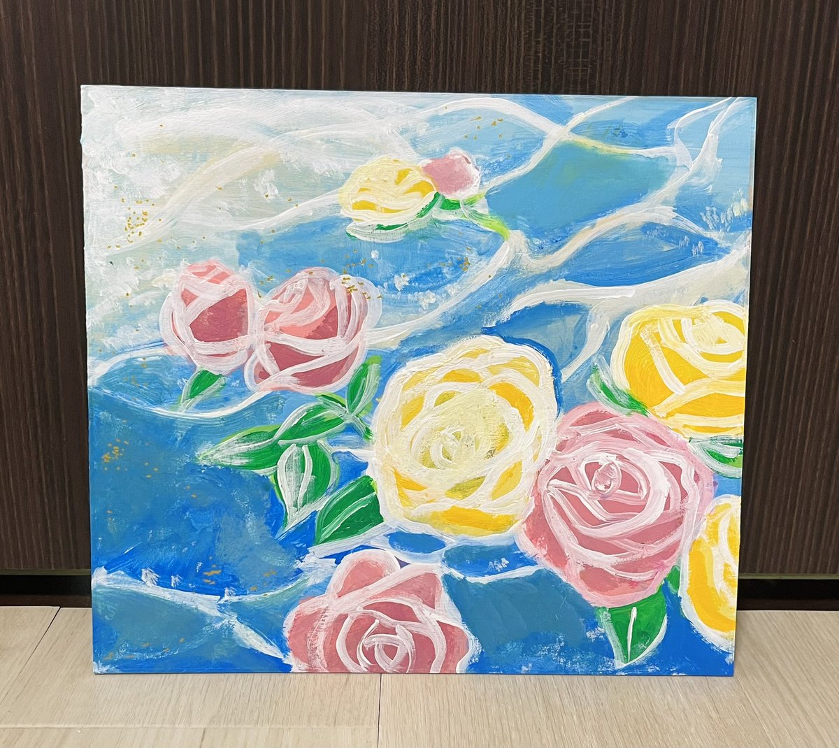rise_art_'s tweet photo. 「花と水」
アクリル画 https://t.co/YvK0EuYn8G