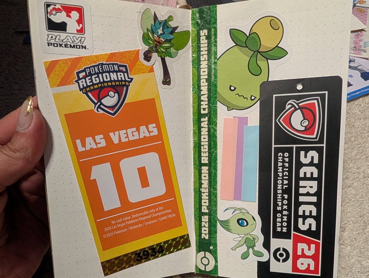 TrashLapras's tweet photo. Look at my season this year. I only competed at Houston. Gonna change that next year! Promted to post some of my Pokemon scrapbook after seeing @pausemygame post. https://t.co/hVvX5qAcKF