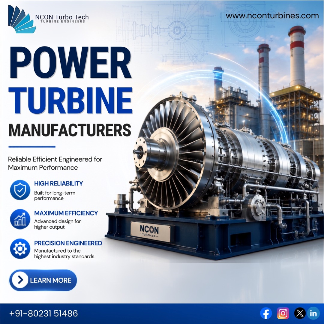 NCON1987's tweet photo. Looking for reliable Power Turbine Manufacturers? NCON Turbo Tech delivers high-performance turbine solutions designed for efficiency, durability, and dependable operation.

🌐https://t.co/cwmhPWwTQV

#PowerTurbine #IndustrialSolutions #Engineering #Energy #MadeInIndia #Bangalore https://t.co/v3h4Y9dxY0