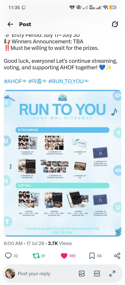 luv_aibo's tweet photo. @AHOFMNL https://t.co/G077vuLg1W

#AHOF #아홉 #RUN_TO_YOU https://t.co/rcfHDS5IA2