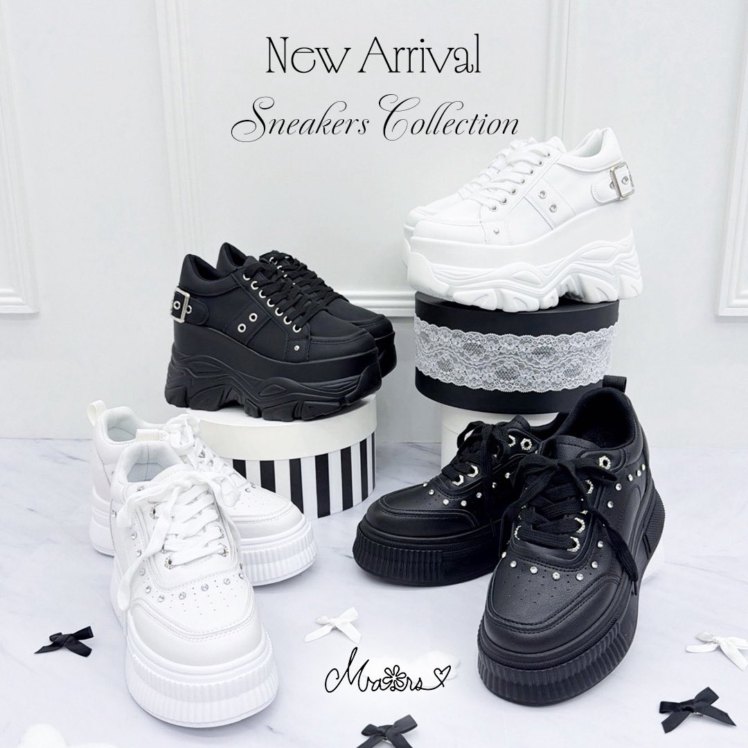 mars_amoebamars's tweet photo. ♡𝙽𝚎𝚠 𝙰𝚛𝚛𝚒𝚟𝚊𝚕♡

足元から可愛さをアップデート🪄🎀
毎日履きたくなる、万能な厚底スニーカーが販売開始されたよ.⋆𝜗𝜚.†⋆

🛒 https://t.co/ffFW7IcVg6 https://t.co/gXx8WEzAme