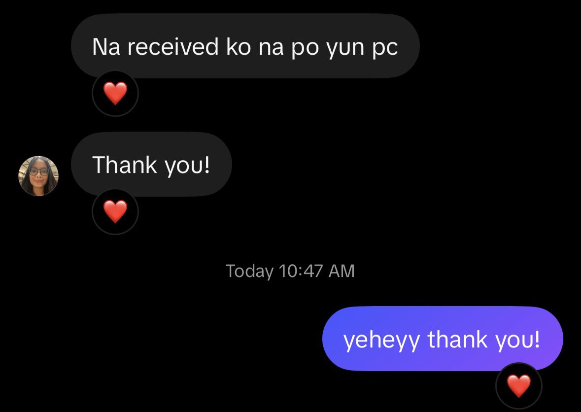 rievsunj's tweet photo. 041.
for proofs of legitimacy ! | | @daichecartz
taehyung photocard sold using my bns tiktok account to transact (@.daichecartz) ~ tysm for adopting taeh >__< ! #legitvsunrielle https://t.co/rlAAgbLpIs