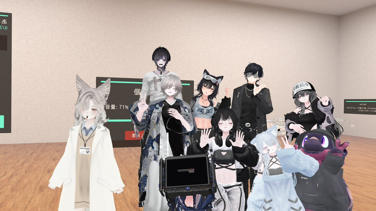 chomsky_VRC's tweet photo. 昨日もゲムワでわちゃわちゃ！
楽しすぎて時間溶けすぎ
#VRChat https://t.co/93Gbc2b3uc