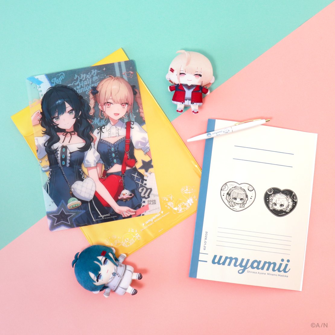 nijisanji_app's tweet photo. 【#うみゃみー Half Anniversary グッズ紹介②】

うみゃみーのにじぱぺっとが登場！もぐぐ～とのむむ～も…！？
うみゃみー創作せっと！には2人の複製落書きが！

▼7/30(木)12:00販売開始！
https://t.co/V3pYSiZj7Y

#にじストア #白砂あやね #水面まどか #うみゃみーハーフアニバ https://t.co/mrex6nT9Uj