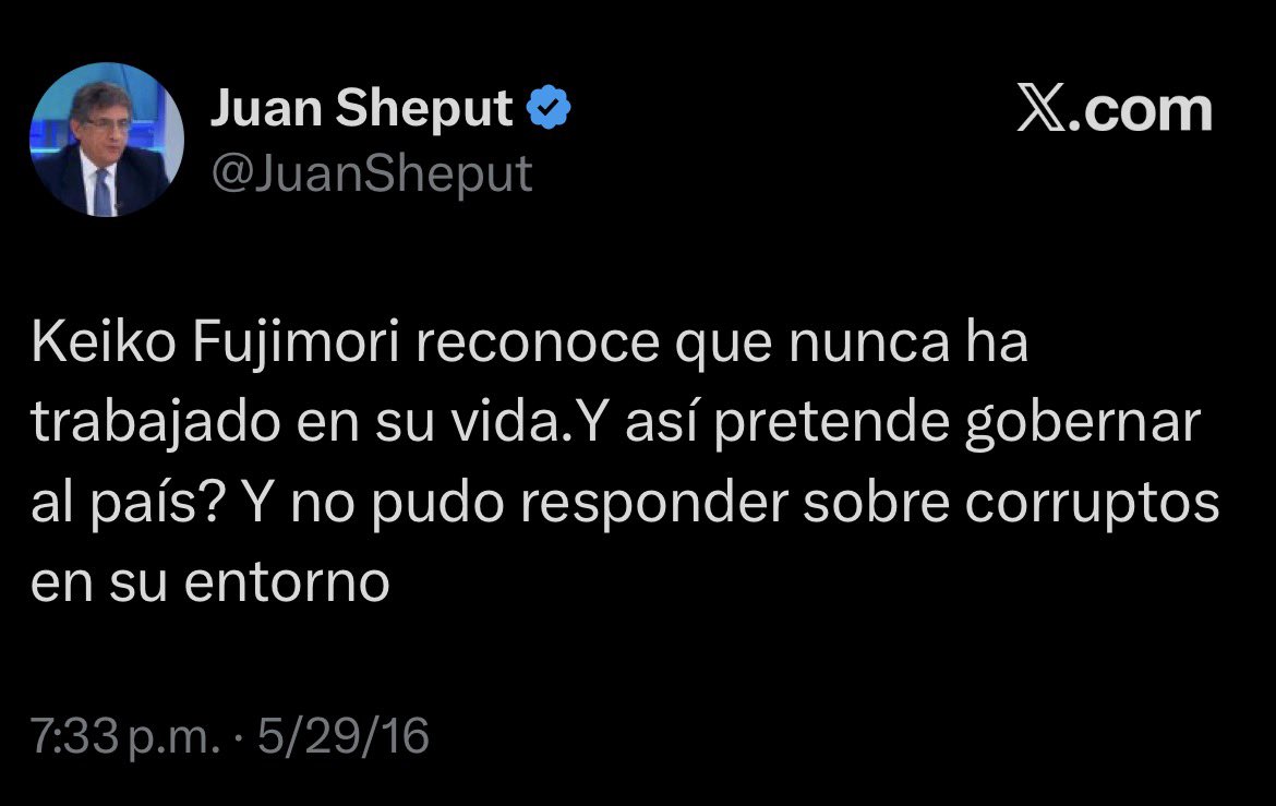 Gabriel_Floyd's tweet photo. La gente de Keiko eran antifujimoristas hasta que les proponen un puesto en el gobierno.
Con la plata baila el mono… https://t.co/gNySU3jcgQ