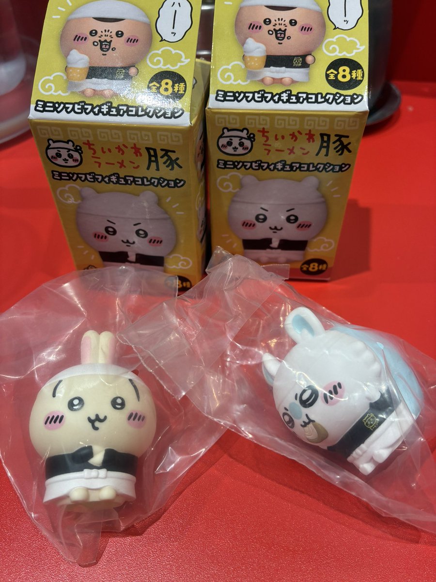 a___i97's tweet photo. 交換】ちいかわ ラーメン豚 
ミニソフビフィギュアコレクション　ソフビ

【譲】うさぎ　モモンガ
【求】ハチワレ

現在池袋PARCOです。本日手渡しか、後日横浜駅、川崎駅手渡し又は郵送交換希望です。 https://t.co/ho8PmzJH60