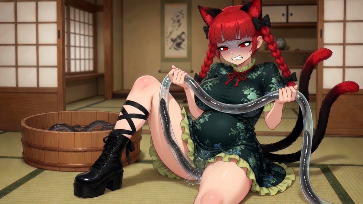 teamkproject722's tweet photo. ⚠️微グロ注意🩸⚠️
鰻の下ごしらえ お燐ちゃんver.🐈‍⬛💕︎︎(2/3)
※Gr𓏸kimagine生成 https://t.co/FNgGkA8GbI