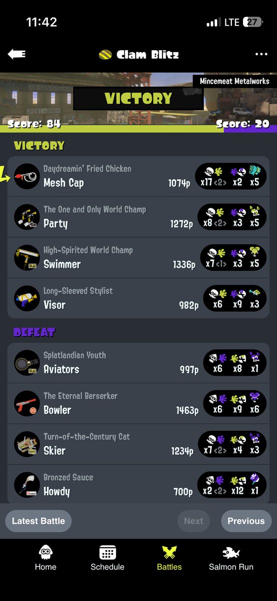 SapphirxToad's tweet photo. 17 kills with Goo Tuber and almost no splats. Love this thing. https://t.co/KVzP8O8xJ7
