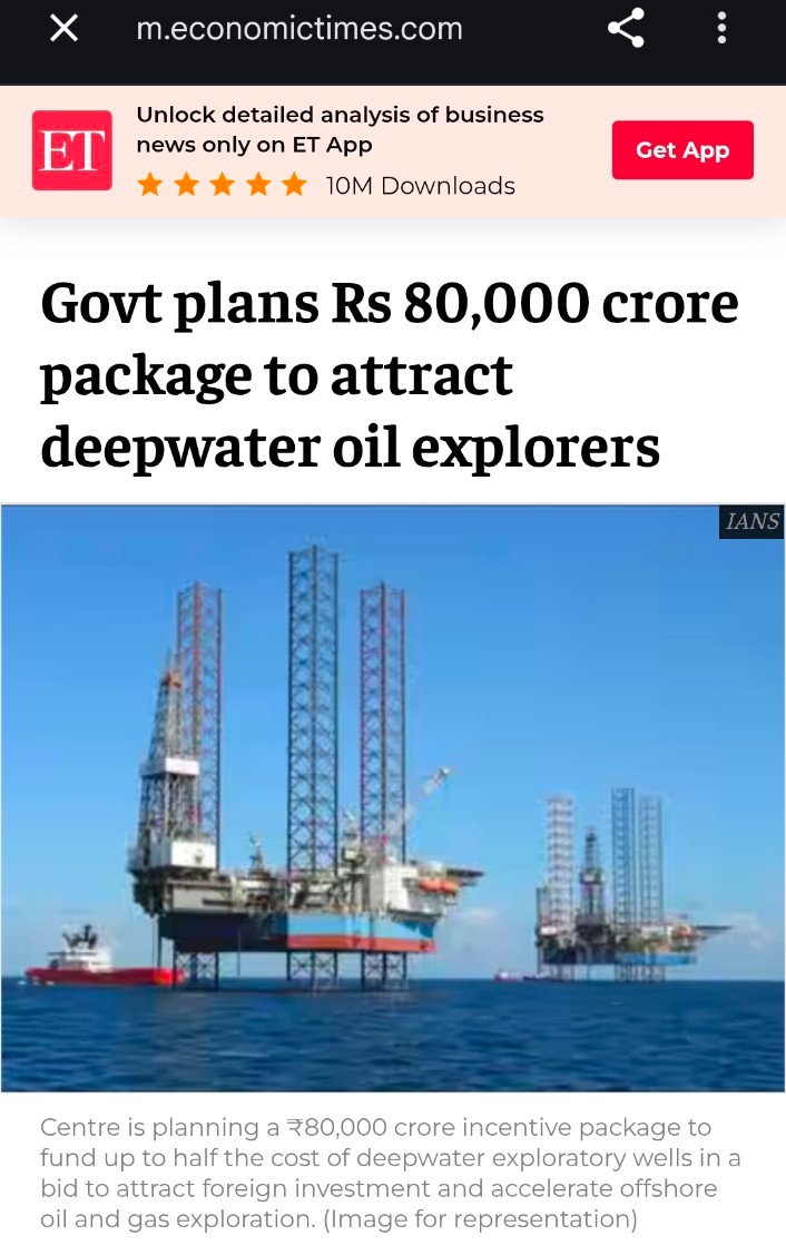 Ridhi9009's tweet photo. 🔥 India could be sitting at the beginning of a massive Deepwater Oil & Gas capex cycle.

The Government is reportedly considering an ~₹80,000 crore package to support deepwater exploration, potentially funding up to 50% of exploratory well costs.

But the biggest opportunity may NOT be in oil producers.

The real opportunity could be hidden across the entire ecosystem.

A deepwater well can cost ₹1,000+ crore.

And before a single barrel reaches the surface, money flows through:

Seismic & Geophysical Surveys
Drilling Rigs & Drillships
Casing & Tubulars
Drilling Tools & Consumables
Oilfield Chemicals
Logging & Well Testing
Subsea Wellheads & Trees
ROVs & Underwater Robotics
Specialised Offshore Vessels
Platforms & FPSOs
Subsea Pipelines
Electrical & Automation
Inspection & Maintenance
Well Intervention
Production Enhancement

And finally Oil & Gas Production.

🔥 This is where the story gets interesting.

Some companies earn only when a field is discovered.

Others get paid even if the exploration well fails.

And some can keep earning for 15–20 years after production begins.

That is why the real research question isn't:

"Which company produces oil?"

It is:

"Who gets paid every time India drills another deepwater well?"

🔥 Exploration

ONGC
Oil India
Reliance
Vedanta/Cairn

They own the geological upside.

But they also carry the exploration risk.

Government sharing part of the exploration cost could improve the economics of drilling more wells.

🔥 Seismic

Before a ₹1,000+ crore well is drilled, explorers need to understand what lies beneath the seabed.

This creates opportunities in seismic acquisition, processing and interpretation.

Alphageo
Asian Energy Services

This could be one of the earliest layers to see activity if exploration accelerates.

🔥 Offshore Drilling

Then come the rigs.

Deepwater requires highly specialised semi-submersibles and drillships.

The economics can be powerful:

Higher day rates + higher utilisation = operating leverage.

Jindal Drilling and Aban Offshore enter the broader offshore drilling ecosystem.

But not every offshore rig can operate in deepwater.

Rig specifications and actual tender wins matter.

🔥 Drilling Equipment & Import Substitution

Every additional well requires casing, connectors, drilling tools and specialised equipment.

United Drilling Tools is interesting here because it already supplies the Indian upstream ecosystem.

The bigger opportunity?

Import substitution.

Deepwater equipment has high technical and qualification barriers.

A domestic company successfully replacing imported equipment could capture more value than a basic fabricator.

🔥 Subsea: Possibly the most underappreciated layer

Once hydrocarbons are discovered, an entirely new capex cycle starts.

Subsea trees
Wellheads
Manifolds
Umbilicals
Flowlines
Risers
ROVs
Control systems

Much of the sophisticated technology is still dominated by global players.

This could become one of India's biggest localisation opportunities over time.

🔥 Offshore Vessels

Someone must install, inspect and maintain all this equipment underwater.

That requires specialised vessels, ROVs and subsea capabilities.

SEAMEC
Dolphin Offshore

This layer is interesting because specialist assets are scarce and expensive.

When utilisation rises, operating leverage can be significant.

And unlike exploration, maintenance doesn't end after the first well.

🔥 Offshore EPC

A commercial discovery eventually requires billions of rupees of infrastructure.

Platforms
Processing facilities
Subsea pipelines
Compression systems
Offshore structures

This is where L&T becomes important.

Exploration may create the discovery.

But development of that discovery can create a much larger EPC opportunity.

🔥 The hidden recurring-revenue opportunity

Inspection
Repair
Maintenance
Corrosion protection
ROV services
Well intervention
Production enhancement

An offshore platform may operate for decades.

Building it generates revenue once.

Maintaining it can generate revenue repeatedly.

This is why subsea maintenance and offshore services could become one of the most underappreciated parts of the entire theme.

🔥 Think about the cycle like this:

Government Support

Exploration

Seismic

Drilling

Equipment & Consumables

Discovery

Appraisal

Subsea Infrastructure

Platforms & Pipelines

Production

Inspection & Maintenance

Well Intervention

And eventually Decommissioning.

One successful discovery can potentially create years of spending across this chain.

🔥 The companies worth researching are therefore not just ONGC and Oil India.

Direct Exploration:
ONGC, Oil India, Reliance, Vedanta

Seismic:
Alphageo, Asian Energy Services

Drilling:
Jindal Drilling, Aban Offshore

Oilfield Equipment:
United Drilling Tools

Offshore/Subsea Services:
Deep Industries, Dolphin Offshore, SEAMEC

Offshore EPC:
Larsen & Toubro

And there could be another layer of future beneficiaries across specialised pipes, chemicals, automation, corrosion protection and underwater technology if localisation increases.

🔥 The biggest value migration could happen where India currently depends on imports.

High-spec subsea equipment.

Specialised drilling technology.

Premium connectors.

ROVs and underwater robotics.

Sensors and control systems.

Inspection and aftermarket services.

These are difficult to replicate and qualification-heavy businesses.

That is where margins and moats could eventually be stronger.

🔥 What could turn this from a theme into an earnings cycle?

Policy approval

More offshore blocks

More seismic tenders

More wells drilled

Rig and vessel contracts

Equipment orders

Commercial discoveries

Field Development Plans

Large offshore EPC orders

Higher asset utilisation

That is the sequence to track.

🔥 Biggest risk?

₹80,000 crore of incentives cannot guarantee ₹80,000 crore of value creation.

Deepwater geology is brutal.

A ₹1,000+ crore well can still be dry.

And expensive rigs and vessels become liabilities when utilisation falls.

So don't track only the headline.

Track wells drilled, discoveries, order books, utilisation, day rates, capacity additions and cash flows.

🔥 The ₹80,000 crore headline may only be the starting point.

If India enters a sustained deepwater exploration cycle, the bigger opportunity could be the ecosystem that gets paid to find, drill, build, connect and maintain every offshore field.

The winners may not necessarily be the companies selling the oil.

They could be the companies selling the picks and shovels.

#ONGC #OIL #DeepIndustries #DolphinOffshore #SEAMEC #JindalDrilling #UnitedDrillingTools #Alphageo #AsianEnergyServices #LarsenToubro #Reliance #Vedanta

Disclaimer: This post is purely for educational and research purposes. It is NOT a buy/sell recommendation or investment advice. Please do your own research.