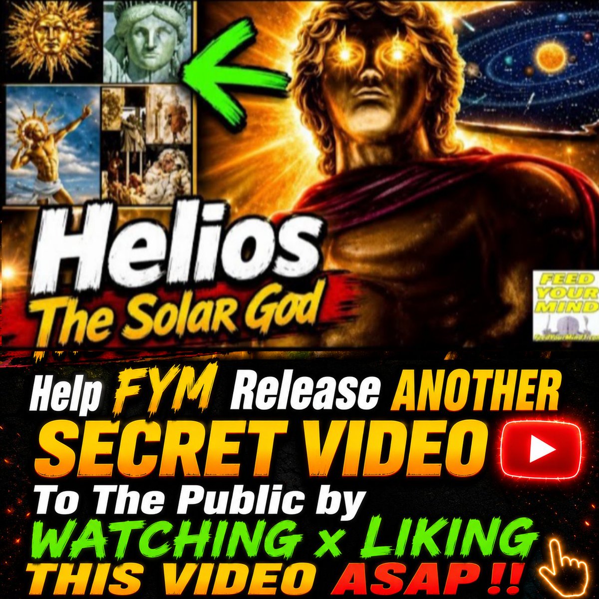 FeedYourMind6's tweet photo. Click to Watch x Like the video below and I  will release another secret video to the public when we get 💯 more likes on this video‼️

Why They REALLY Put The Sun Is In The CENTER Of The Solar System MAY DISTURB YOU‼️😱☀️ - https://t.co/ACpGWbXihw https://t.co/b78yIzjXQ4