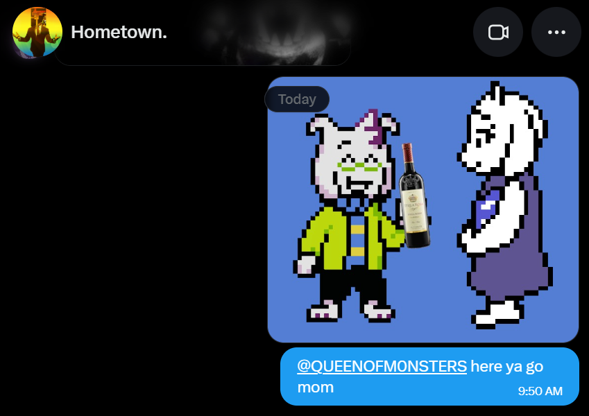 AzDreemurr's tweet photo. [Aftermath of Asriel giving both his parents drink] https://t.co/kYQLn22kG7