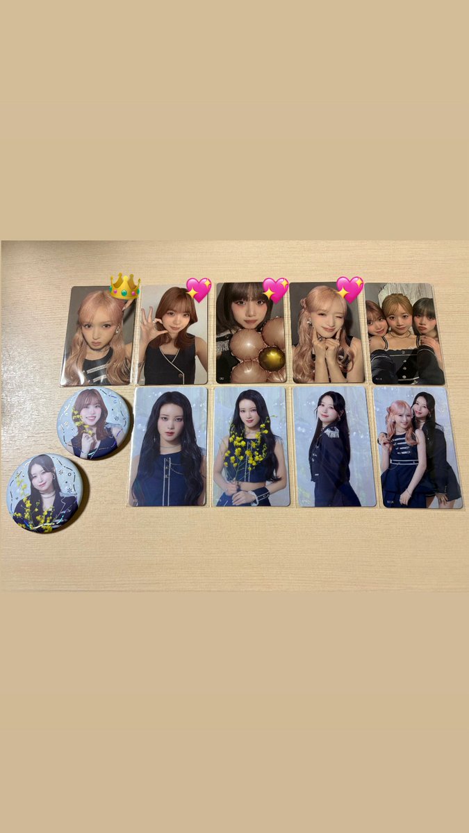 _rilov3rs's tweet photo. 2026 ME:I ミーアイ 
2ND ARENA LIVE TOUR ME:I WAY 
トレカ 缶バッチ　交換

譲▶︎櫻井美羽、笠原桃奈、高見文寧、
       清水恵子、山本すず、海老原鼓
求▶︎村上璃杏（各種1点） 
      👑（事前7000）>💖>🌸>無地

👑⇔👑･💖⇔💖での交換   異種⭕️ 
有明1日目手渡し最優先･FF様優先有り https://t.co/gAjXGCsN41