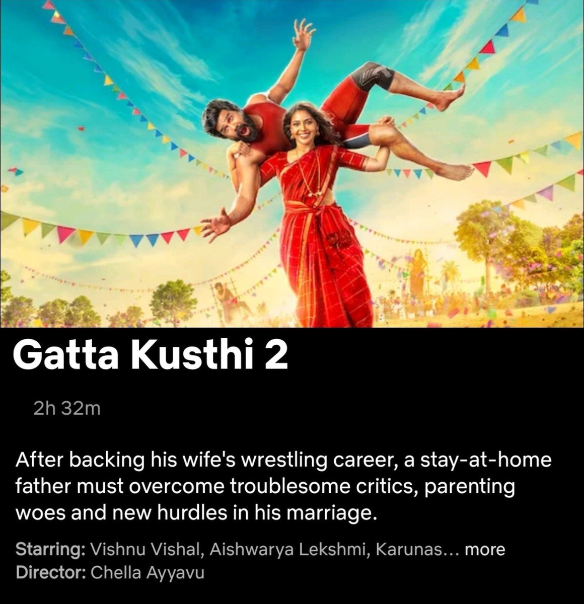 GoldwinSharon's tweet photo. Tamil Sports Comedy Drama #GattaKusthi2 (2026) Hindi Dubbed Streaming on 31st July on #Netflix.

Also in Tamil, Telugu, Kannada, Malayalam Hindi.

#Kollywood #TamilCinema #Cinema 🔥 https://t.co/WypLsiOD4P