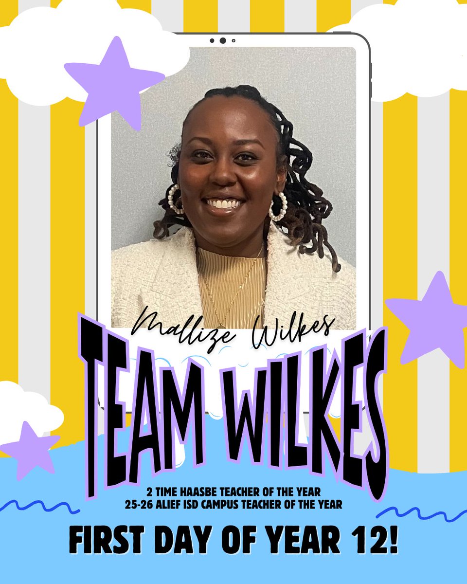 MallizeWilkes's tweet photo. Year 12 starts today! 💜 I'm thankful to God for another opportunity to do what I love. Here's to new students, new lessons, and new memories. Let's make this our best year yet. Welcome to #TeamWilkes! #Year12 #BackToSchool #Blessed #12DaystoYear12 https://t.co/DHZybC5mi1