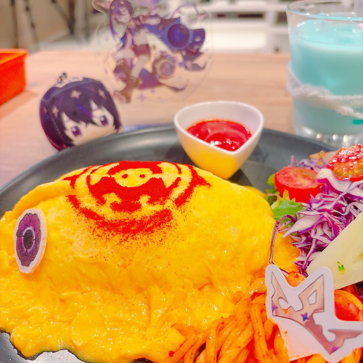 nokc74's tweet photo. オムライスかわいい https://t.co/JSE4e90zdf