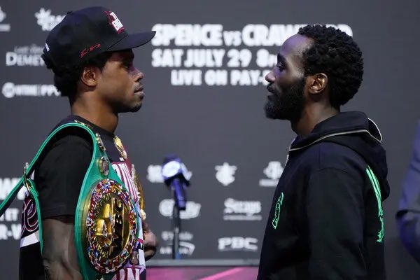 SaycheeseDGTL's tweet photo. 3 years ago today Crawford &amp; Spence fought! (2023)

It was their biggest payday at the time, both walking away with over $25M 💰 https://t.co/8dgJnwPS3J