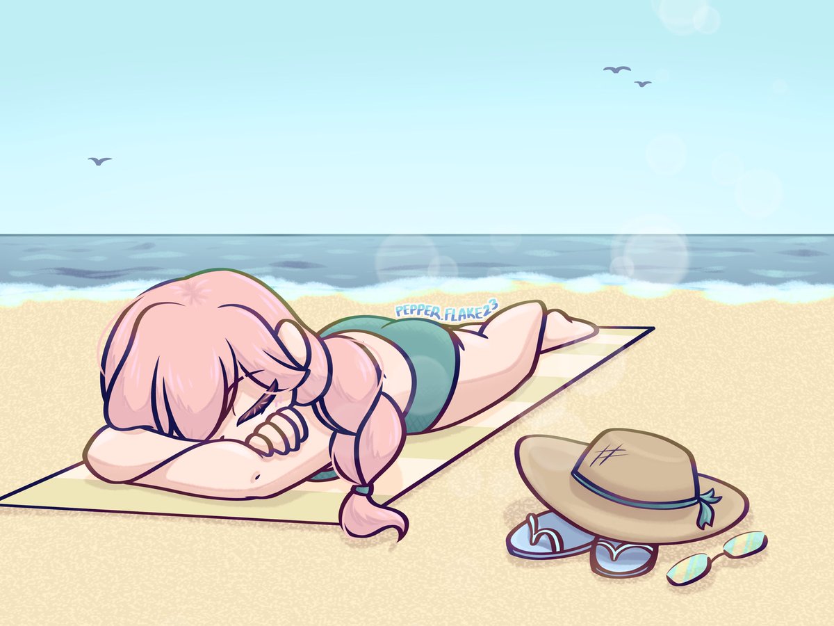 pepper_flake23's tweet photo. 🏖️ 
my gift for @a_maimi_nt 🐠

thank you @Yidhari_Timely for hosting this!!
#zzzSummerArtTrade https://t.co/pgUy09tuAk