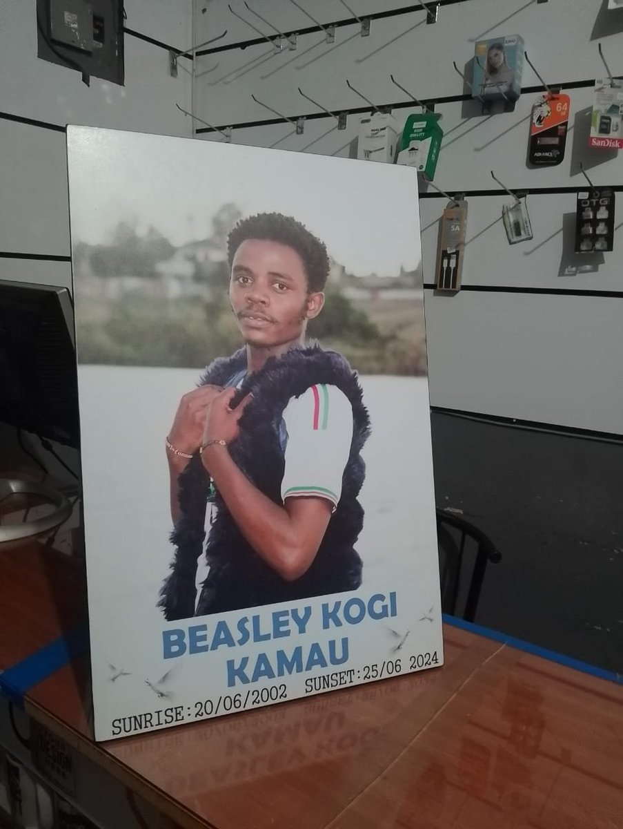 _James041's tweet photo. Ukiamka unaamka na one image.

Day 3 of #RemindThem 

Beasley Kogi Kamau 

Killed by William Ruto's murderous regime for only asking to be heard.

#RutoMustGo https://t.co/3MgEfNWp00