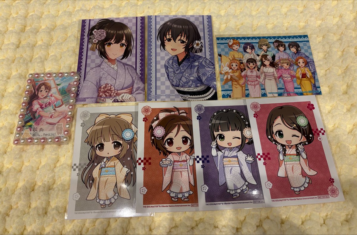 jiu_torihiki's tweet photo. シンデレラガールズ　デレマス　浅草応援オンラインくじ　奥山おまいりまち　ドロードロー

譲　C賞舞、千佳、ほたる、キャシー
　　D賞舞、キャシー、あやめ、桃華、颯、歌鈴、瑛梨華、ピニャ
　　特典茄子、肇、集合、芳乃、歌鈴、あやめ、瑛梨華
求　D賞沙織、グリ缶沙織
　　特典沙織 https://t.co/ReWpunKgnZ